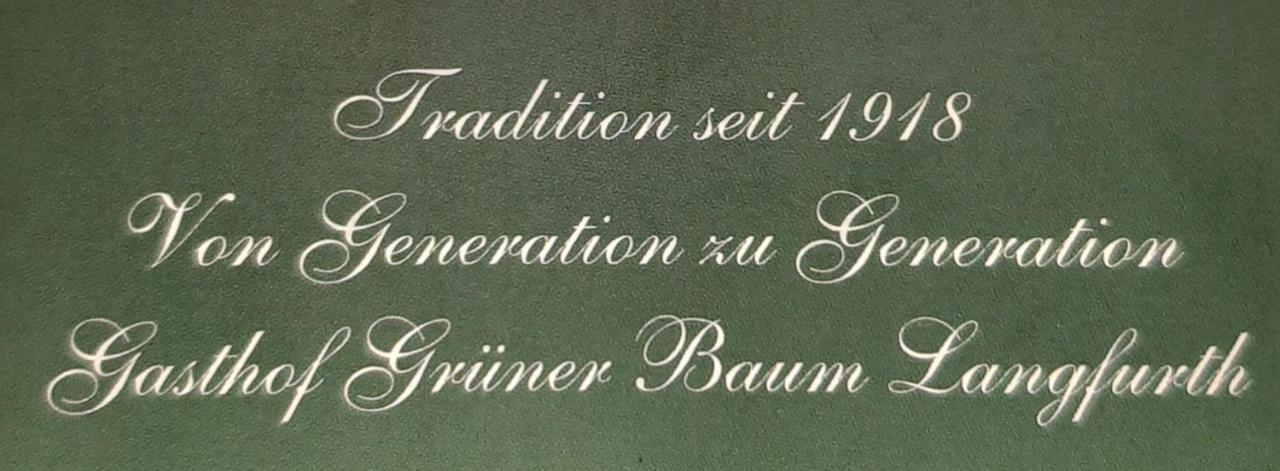Gasthof Gruener Baum Langfurth  Экстерьер фото